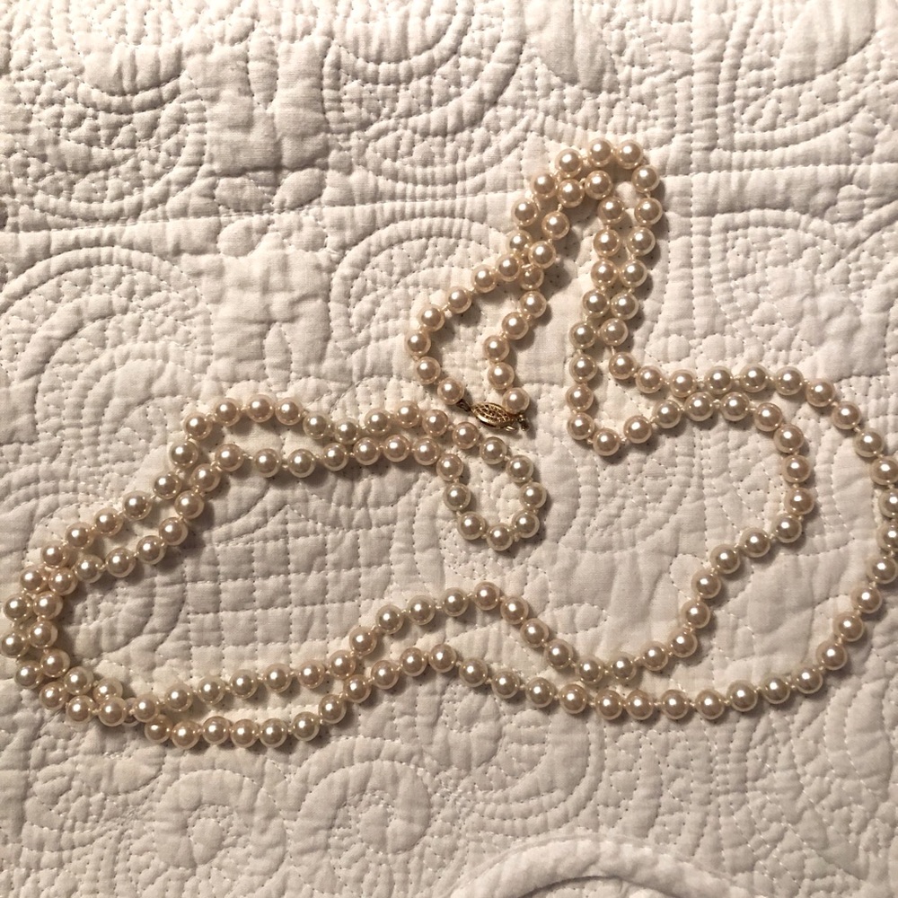 Long Pearl Necklace